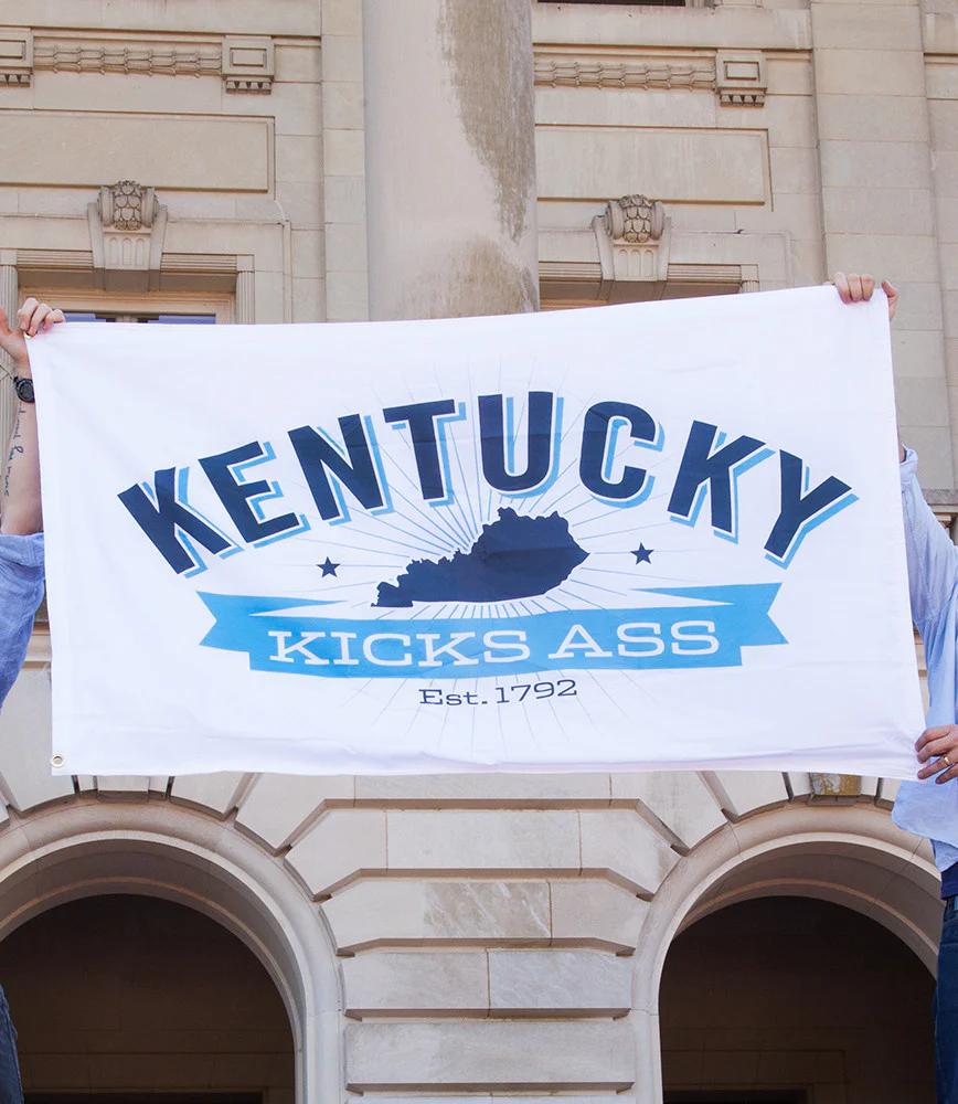 Kentucky Kicks Ass Flag - Image 3